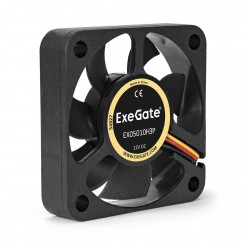Вентилятор 12В DC ExeGate EX05010H3P (50x50x10 мм, Hydraulic bearing (гидродинамический), 3pin, 5000RPM, 27dBA)