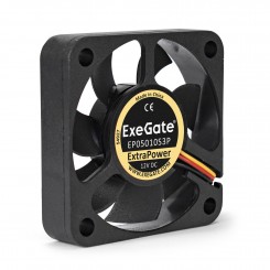 Вентилятор 12В DC ExeGate ExtraPower EP05010S3P (50x50x10 мм, Sleeve bearing (подшипник скольжения), 3pin, 6500RPM, 36dBA)