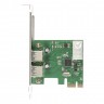 Контроллер ExeGate EXE-319 (PCI-E x1 v2.0, 2*USB3.0 ext., разъем доп.питания, ASMedia Chipset ASM1042)