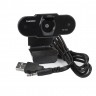 Веб-камера ExeGate BlackView C525 HD (матрица 1/3" 1,3 Мп, 1280х720, 720P, 30fps, 4-линзовый объектив, шторка, USB, фиксированный фокус, микрофон с шумоподавлением, универсальное крепление, отверстие под штатив, кабель 1,5 м, Windows® 7/8/10/11, Mac OS 10