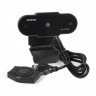 Веб-камера ExeGate BlackView C615 FullHD Tripod (матрица 1/3" 2 Мп, 1920х1080, 1080P, 30fps, 4-линзовый объектив, шторка, USB, фиксированный фокус, микрофон с шумоподавлением, универсальное крепление, штатив Flex в комплекте, кабель 1,5 м, Win Vista/7/8/1