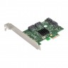 Контроллер ExeGate EXE-503 (PCI-E x1 v2.0, SATA3 6Gb/s, 4 int., Marvell Chispet 88SE9215)