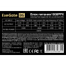 Блок питания 1000W ExeGate 1000PPX (ATX, APFC+Dual Forward, SC, КПД 80% (80 PLUS), 14cm silent fan, flat cables 24pin, 2x(4+4)pin, 6xPCI-E, 8xSATA, 4xIDE, Cable Management, кабель 220V 1,8м с защитой от выдергивания, black, RTL)
