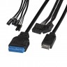 Корпус Miditower ExeGate XP-334UC-XP350 (ATX, XP350 с вент. 12см, 1*USB+1*USB3.0+1*TypeC, аудио, черный)