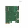 Контроллер сетевой ExeGate EXE-361 (PCI-E x1 v2.0, 3*USB3.0 ext. + LAN UTP 1000Mbps, разъем доп.питания, Chipset VL805 + RTL8153B)