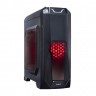 Корпус Miditower ExeGate EVO-8202 (ATX, без БП, 2*USB+1*USB3.0, аудио, черный с красной подсветкой)