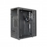Корпус Minitower ExeGate mEVO-9301-NPX500 (mATX, БП 500NPX с вент. 12см, с окном, 2*USB+1*USB3.0, HD аудио, черный с RGB подсветкой)