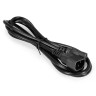 Кабель питания ExeGate Power EC-1.8P-C13->C14/3x0.5Cu (C13->C14, VDE-250V-3*0.5mm2, медь, черный, 6A, 1.8м)