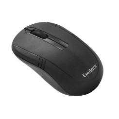 Беспроводная мышь ExeGate Professional Standard SR-9021 (радиоканал 2,4 ГГц, USB, оптическая, 1200dpi, 3D, 3 кнопки и колесо прокрутки, черная, Color Box)