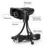 Веб-камера ExeGate BusinessPro C922 HD Tripod (1.3Мп, 1280х720, 720P, 30fps, ручной фокус, штатив Flex в комплекте, 4-линзовый объектив, микрофон с шумоподавлением, универсальное крепление, USB, кабель 1,5 м, Windows® 7/8/10/11, Mac OS 10.6 и выше, Chrome