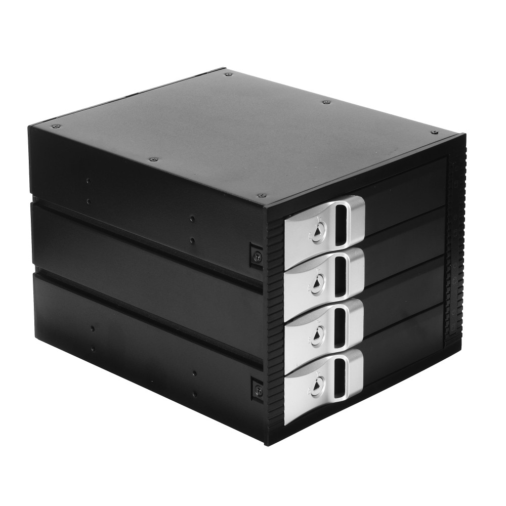Корзина для HDD ExeGate HS435-01 (универсальная, на 4*3,5" SATA/SAS HDD, занимает 3*5,25" отсека, RTL)