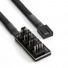 Разветвитель питания с 4pin материнской платы на 1 CPU кулер и 3 корпусных вентилятора ExeGate EX-CC-4p4xF (4pin F/4x4pinM)
