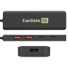 USB-Хаб (концентратор SuperSpeed+ USB 10Gbps) 4-в-1 ExeGate DUB-2C2P/10G (кабель-адаптер USB 3.2 Gen2 Type C --> 2xUSB3.2 Gen2 Type-A (10G)/2xUSB3.2 Gen2 Type-C (10G), SuperSpeed+ USB 10Gbps, доп. разъем USB Type-C для подключения источника питания, Plug&