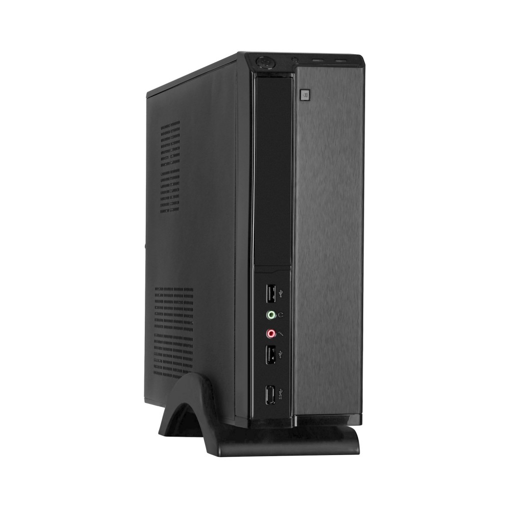 Корпус Desktop ExeGate MI-207-M350 (mini-ITX/mATX, БП M350 с вент. 8см, 2*USB, аудио, черный)