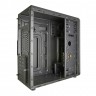 Корпус Miditower ExeGate EVO-8205-NPX600 (ATX, БП 600NPX с вент. 12см, 1*USB+1*USB3.0, HD аудио, черный с голубой подсветкой)