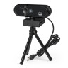 Веб-камера ExeGate Stream HD-4000 4K UHD AF T-Tripod (8Мп, 3840x2160, 30fps, H.264, автоматический фокус, защитная шторка, телескопический штатив Tripod Tele Ball, 4-линзовый объектив (стекло), стерео микрофон с шумоподавлением, универсальное крепление, U