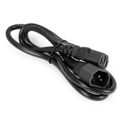 Кабель питания ExeGate Power EC-1P-C13->C14/3x0.75Cu (C13->C14, VDE-250V-3*0.75mm2, медь, черный, 10A, 1м)