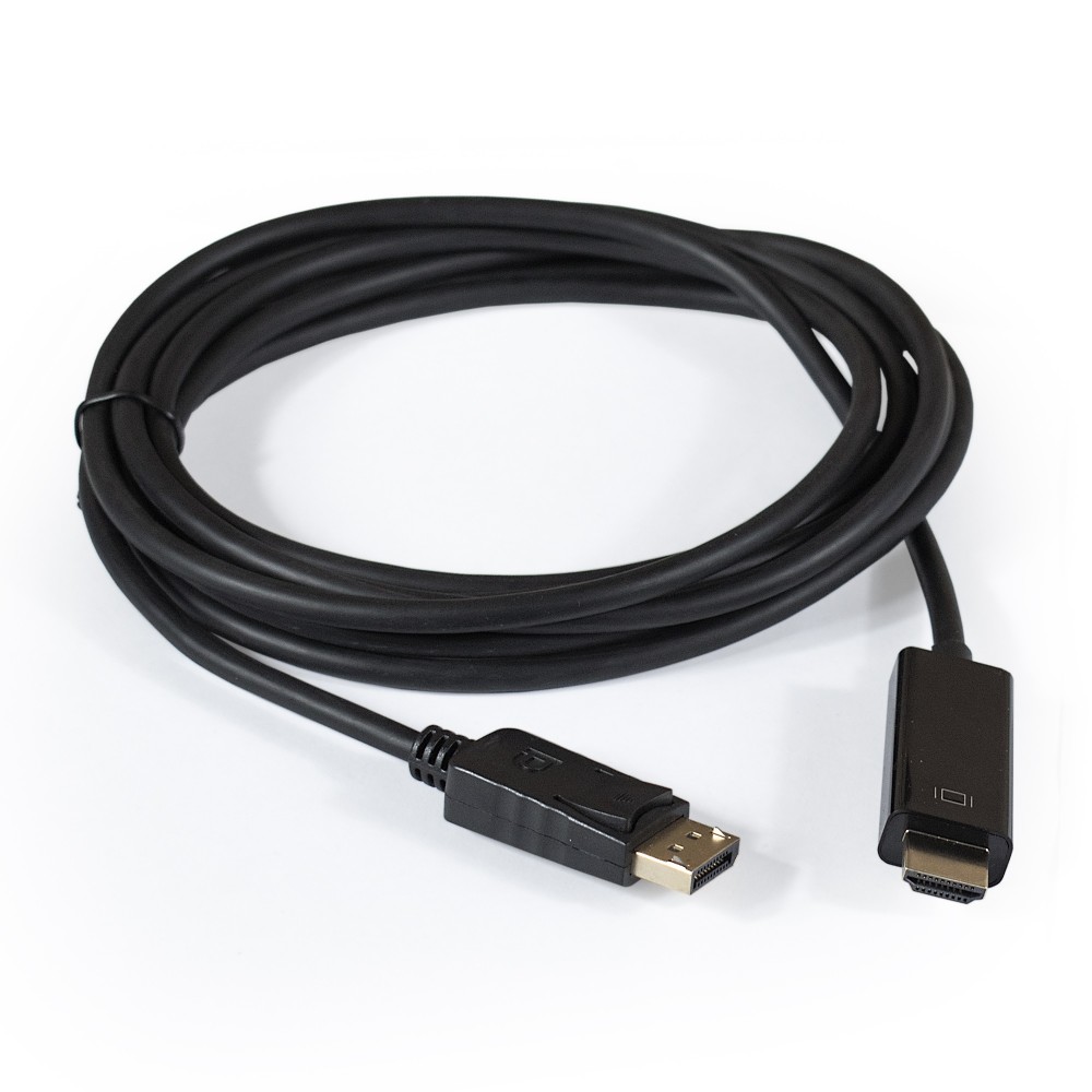Кабель DisplayPort-HDMI ExeGate EX-CC-DP-HDMI-1.8 (20M/19M, 1,8м, экран)