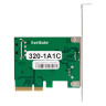 Контроллер ExeGate EXE-320-1A1C 10Gbps (PCI-E x4 v3.0, USB3.2 Gen2 1xType-A + 1xType-C ext., SuperSpeed+ скорость до 10 Гбит/с, разъем доп.питания, ASMedia Chipset ASM1142)