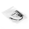 USB-Хаб (концентратор) 4-в-1 ExeGate DUB-4TC (кабель-адаптер USB Type C --> 4xUSB3.0, Plug&Play, корпус алюминиевый, серебристый)