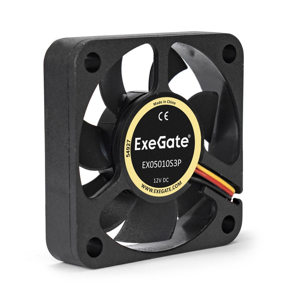 Вентилятор ExeGate EX05010S3P, 50x50x10 мм, Sleeve bearing (подшипник скольжения), 3pin, 4500RPM, 24dBA