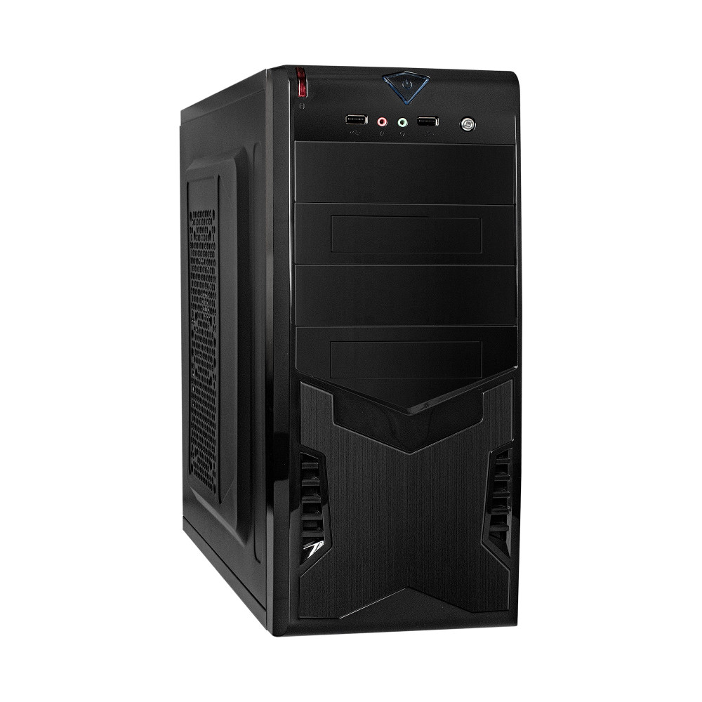 Корпус Miditower ExeGate CP-604-CP450 (ATX, БП CP450 с вент. 8см, 2*USB, аудио, черный)