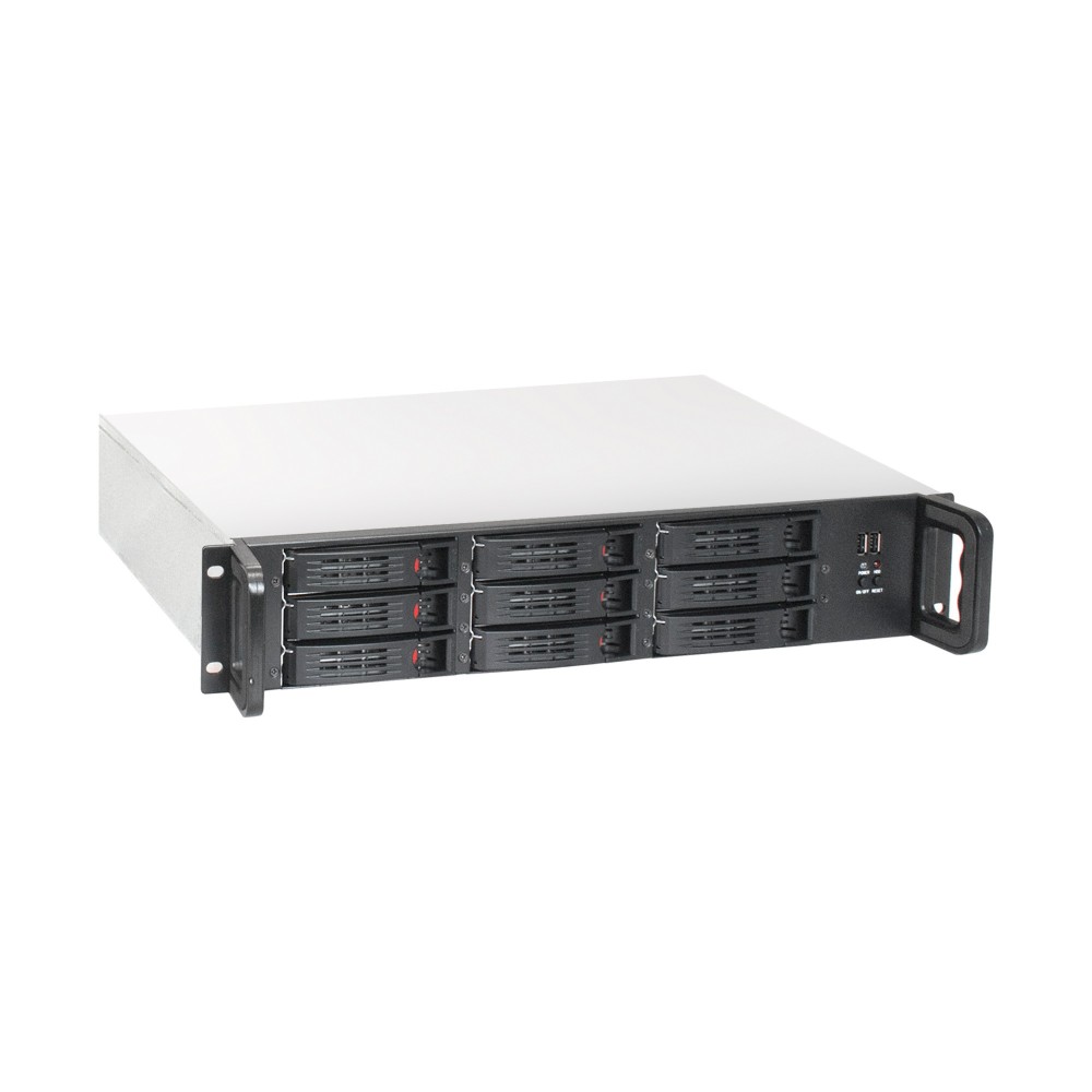 Серверный корпус ExeGate Pro 2U650-HS09 <RM 19", высота 2U, глубина 650, БП 2U-500ADS, 9xHotSwap, 2*USB>