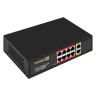 Коммутатор неуправляемый ExeGate EDGS-1010D.8PoE-120W (10-портовый гигабитный UTP 10/100/1000 Base-T: 8 портов IEEE 802.3af (PoE), мощность PoE: 15,4W, суммарно 120W, 2 порта RJ45 uplink, настенный/настольный, металлический корпус)