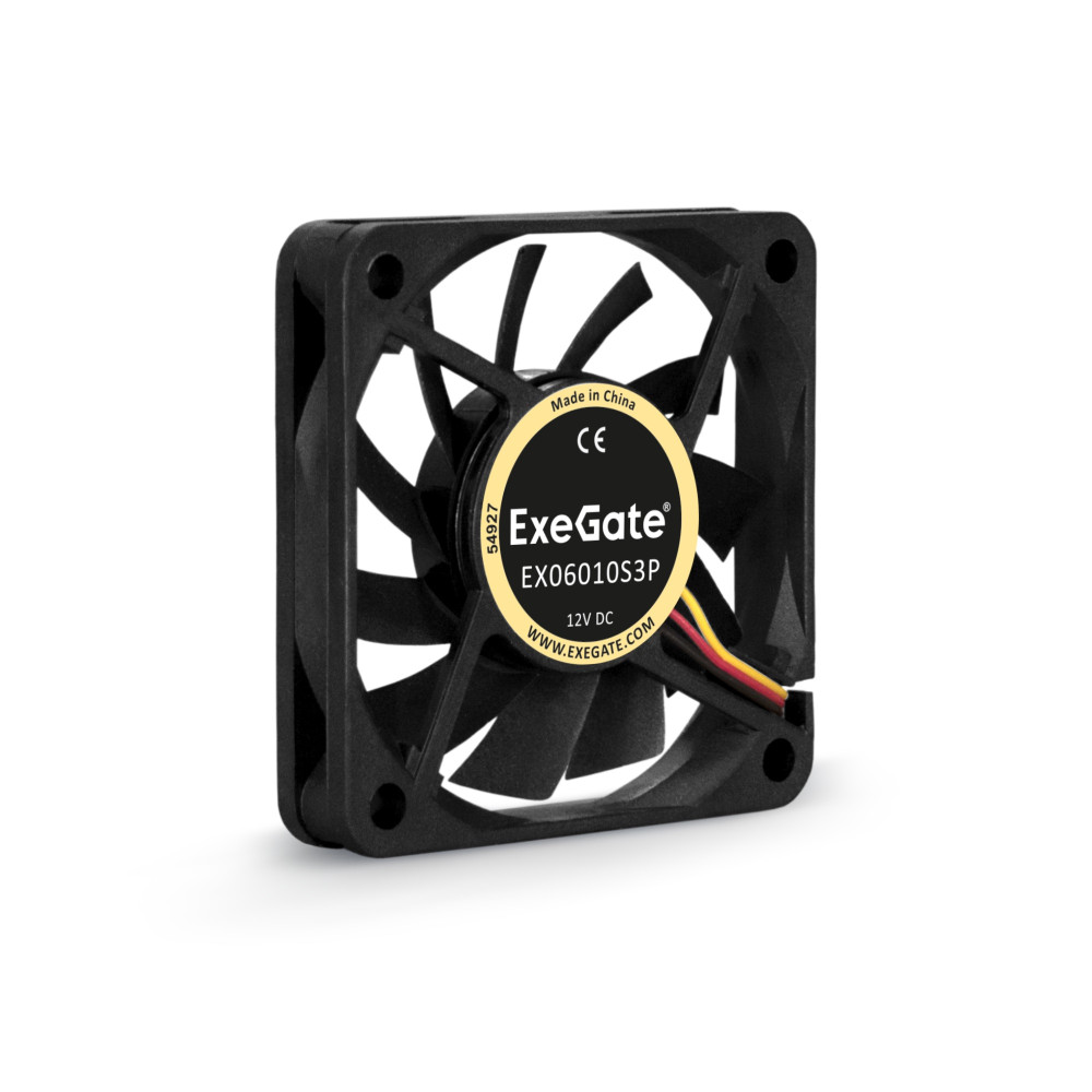 Вентилятор 12В DC ExeGate EX06010S3P (60x60x10 мм, Sleeve bearing (подшипник скольжения), 3pin, 2500RPM, 20dBA) Вентилятор 12В DC ExeGate EX06010S3P (60x60x10 мм, Sleeve bearing (подшипник скольжения), 3pin, 2500RPM, 20dBA)