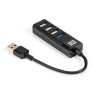 USB-Хаб (концентратор) 4-в-1 ExeGate DUB-3213 (кабель-адаптер USB3.0 --> 3xUSB2.0, 1xUSB3.0, Plug&Play, черный)