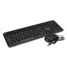 Комплект ExeGate Professional Standard Combo MK150 (клавиатура мультимедийная влагозащищенная 116кл., длина кабеля 1,5м + мышь оптическая 1200dpi, 3 кнопки и колесо прокрутки, длина кабеля 1,2м; USB, черный, RTL)
