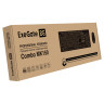 Комплект ExeGate Professional Standard Combo MK150 (клавиатура мультимедийная влагозащищенная 116кл., длина кабеля 1,5м + мышь оптическая 1200dpi, 3 кнопки и колесо прокрутки, длина кабеля 1,2м; USB, черный, RTL)