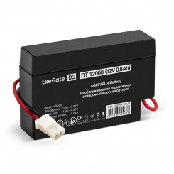 Аккумуляторная батарея ExeGate DT 12008 (12V 0.8Ah, с проводом (разъем Т9/ VHR-2N))