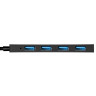 USB-Хаб (концентратор) 4-в-1 ExeGate DUB-4P/3 (кабель-адаптер USB3.0 --> 4xUSB3.0, Plug&Play, черный)