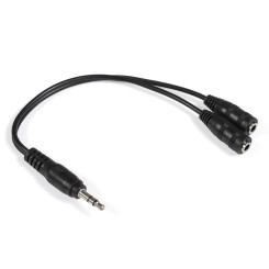 Кабель-разветвитель аудио ExeGate EX-CCA-415-0.3 (3.5mm Jack M/2x3.5mm Jack F, 0,3м)