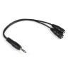 Кабель-разветвитель аудио ExeGate EX-CCA-415-0.3 (3.5mm Jack M/2x3.5mm Jack F, 0,3м)