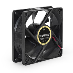 Вентилятор 12В DC ExeGate EX08025SM (80x80x25 мм, Sleeve bearing (подшипник скольжения), Molex, 2200RPM, 22dBA)