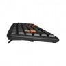 Клавиатура ExeGate Professional Standard LY-403 (USB, полноразмерная, влагозащищенная, 104кл., Enter большой, 8 оранжевых клавиш, длина кабеля 1,35м, черная, Color Box)