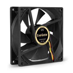 Вентилятор 12В DC ExeGate EX09225S3P (92x92x25 мм, Sleeve bearing (подшипник скольжения), 3pin, 2100RPM, 25dBA)
