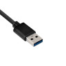 USB-Хаб (концентратор) 4-в-1 ExeGate DUB-331T (кабель-адаптер USB3.0 --> 3xUSB2.0, 1xUSB3.0, Plug&Play, черный)