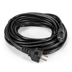 Кабель питания ExeGate Power PC-10P-Schuko->C13/3x0.75Cu (Евровилка Schuko->C13, VDE-250V-3*0.75mm2, медь, черный, 10A, 10м)