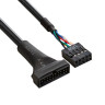 Кабель-переходник USB 2.0-USB 3.0 ExeGate EX-CC-U3U2 (9pin(F)/19pin(M)