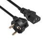 Кабель питания ExeGate Power PC-10P-Schuko(У)->C13/3x1.0Cu (Евровилка угловая Schuko->C13, VDE-250V-3*1.0mm2, медь, черный, 10A, 10м)