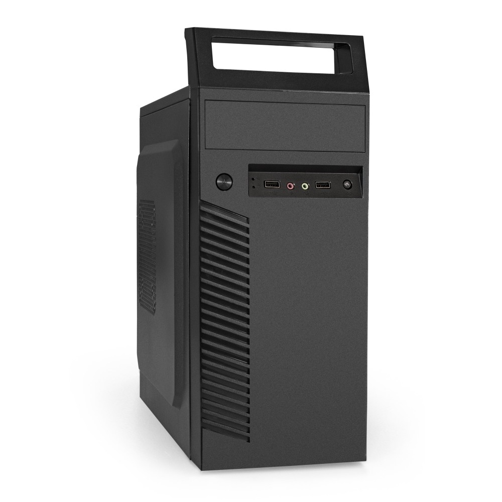 Корпус Minitower ExeGate QA-406-XP600 (mATX, БП XP600 с вент. 12см, ручка, 2*USB, аудио, черный)