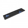 Клавиатура ExeGate Professional Standard LY-402N (USB, полноразмерная, влагозащищенная, 102кл., Enter большой, 8 голубых клавиш, длина кабеля 1,35м, черная, Color box)