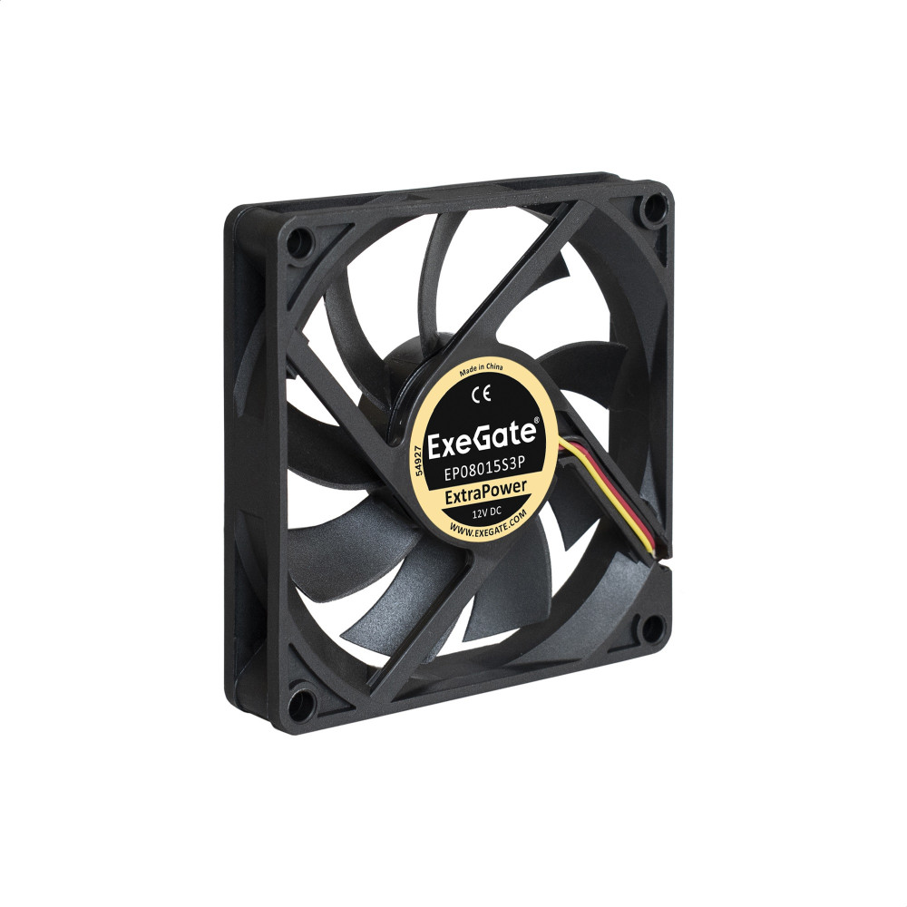 Вентилятор 12В DC ExeGate ExtraPower EP08015S3P (80x80x15 мм, Sleeve bearing (подшипник скольжения), 3pin, 2500RPM, 25dBA) Вентилятор 12В DC ExeGate ExtraPower EP08015S3P (80x80x15 мм, Sleeve bearing (подшипник скольжения), 3pin, 2500RPM, 25dBA)