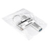 USB-Хаб (концентратор) 4-в-1 ExeGate DUB-3213C (кабель-адаптер USB3.0 Type-C --> 3xUSB2.0, 1xUSB3.0, Plug&Play, серебристый)