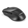 Беспроводная мышь ExeGate Professional Standard BT-070 (радиоканал 2,4 ГГц+Bluetooth5.2, оптическая, 1600dpi, 6D, 6 кнопок и колесо прокрутки, 500mah аккумулятор, черная, серая вставка, RTL)