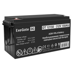 Аккумуляторная батарея ExeGate DT 12150 (12V 150Ah, болт М8)