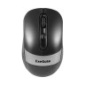 Беспроводная мышь ExeGate Professional Standard FG-10 Grey (радиоканал 2,4 ГГц, USB, оптическая, 1200dpi, 4D, 4 кнопки и колесо прокрутки, черная, серая вставка, RTL)